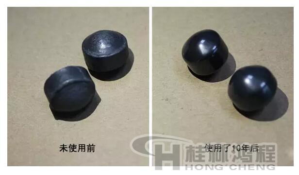 氮化硅小黑球 使用十年对比 
