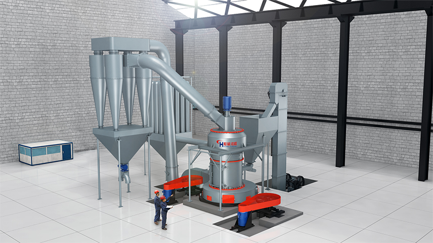 R系列摆式磨粉机成套设备组成 325目高岭土干磨工作原理