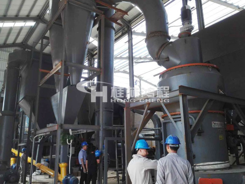 水泥生料磨粉机生产线设备HC1500摆式磨海南新案例现场