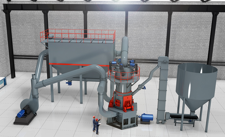 黑滑石超细粉磨加工工艺系统构成 黑滑石超细粉磨加工工艺系统构成