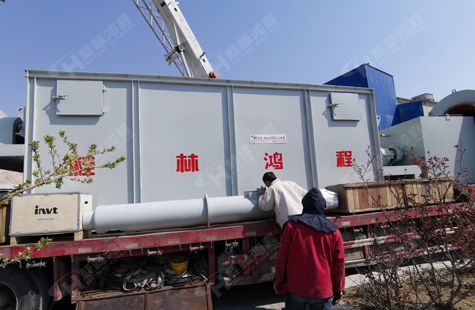 桂林鸿程HC大型氢氧化钙生产线（15吨小时）到达华北地区客户现场