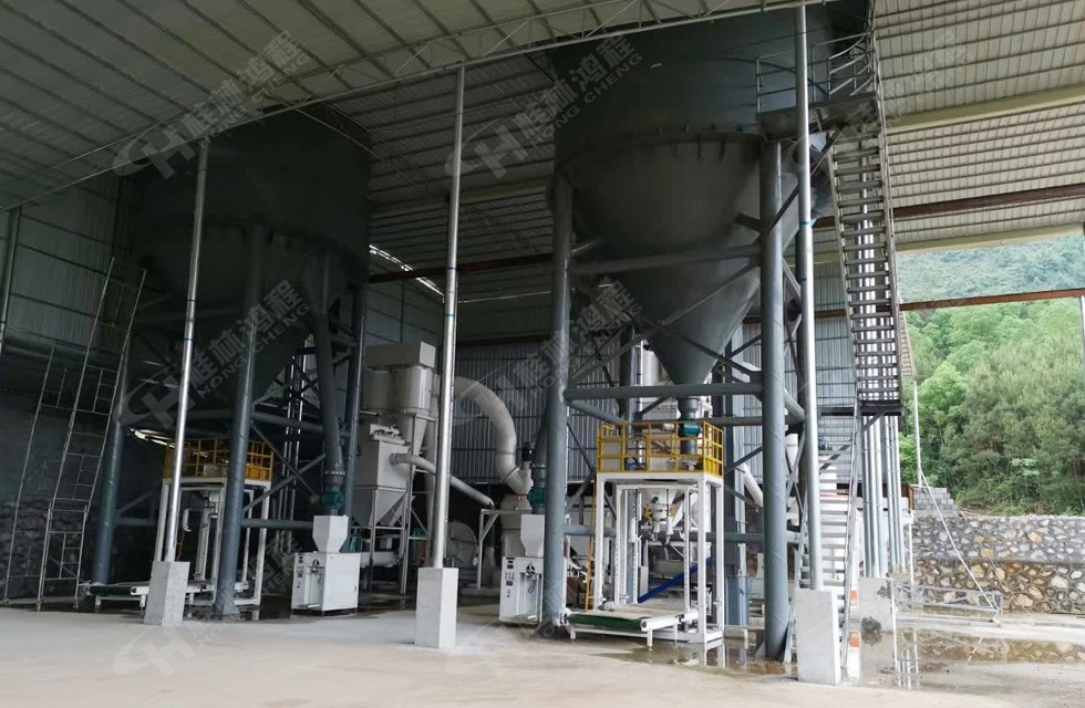 桂林鸿程新增磨粉生产线摆式磨粉机EPC总包接线试机