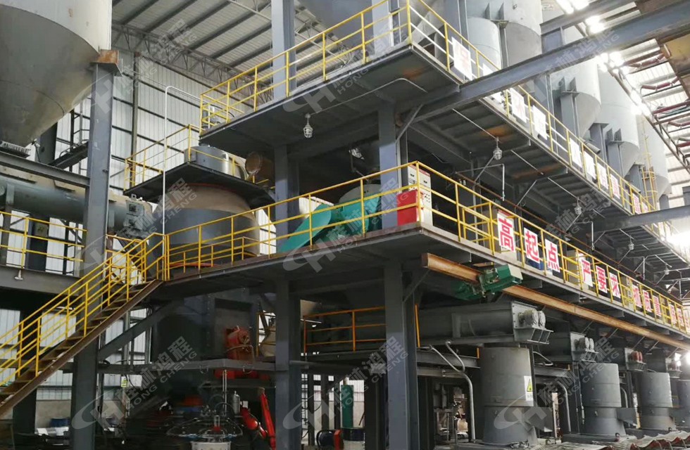 钾长石磨粉生产线HLM立式磨粉机主机配置