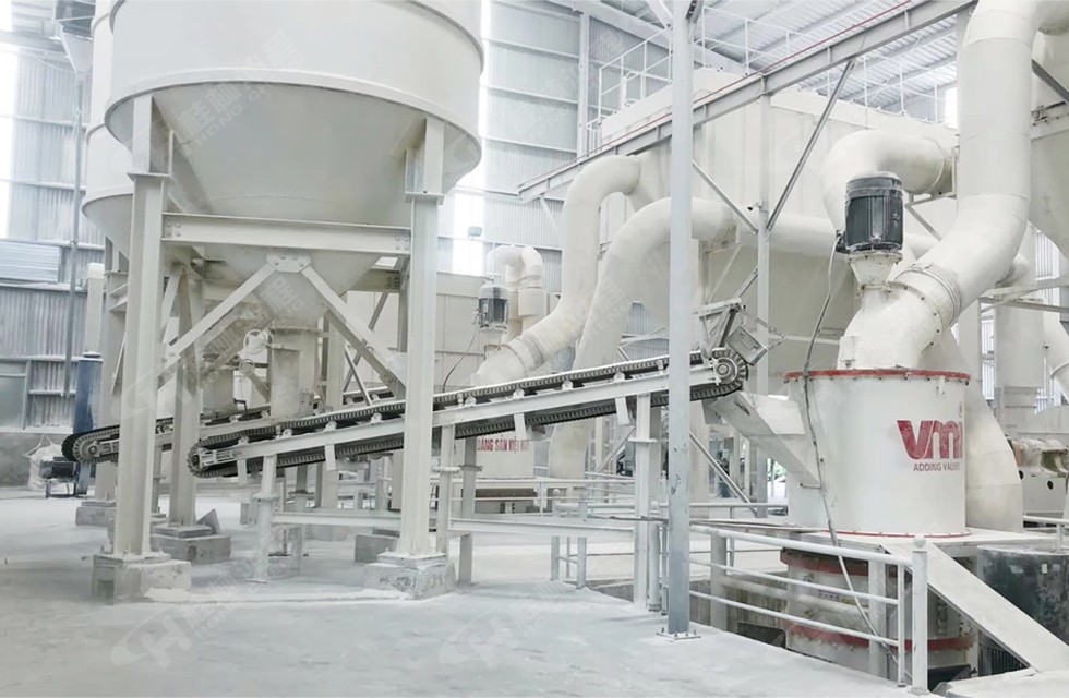 hch1395超细粉打石粉机器多少钱一台生产线：超细环辊磨粉机，价格在几十到上百万不等