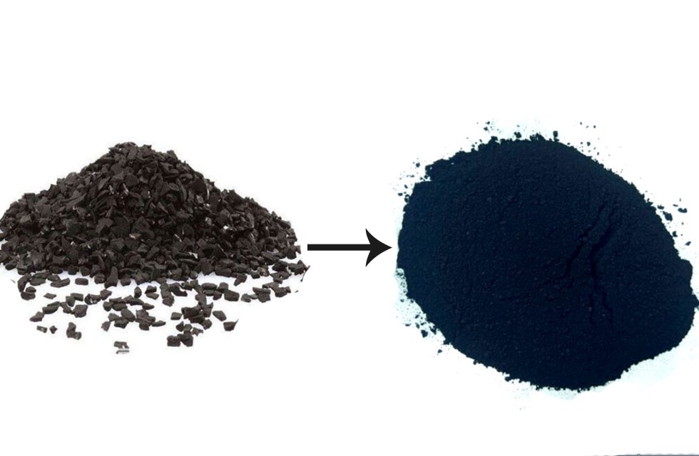 活性炭颗粒磨粉机生产活性炭粉体工艺流程