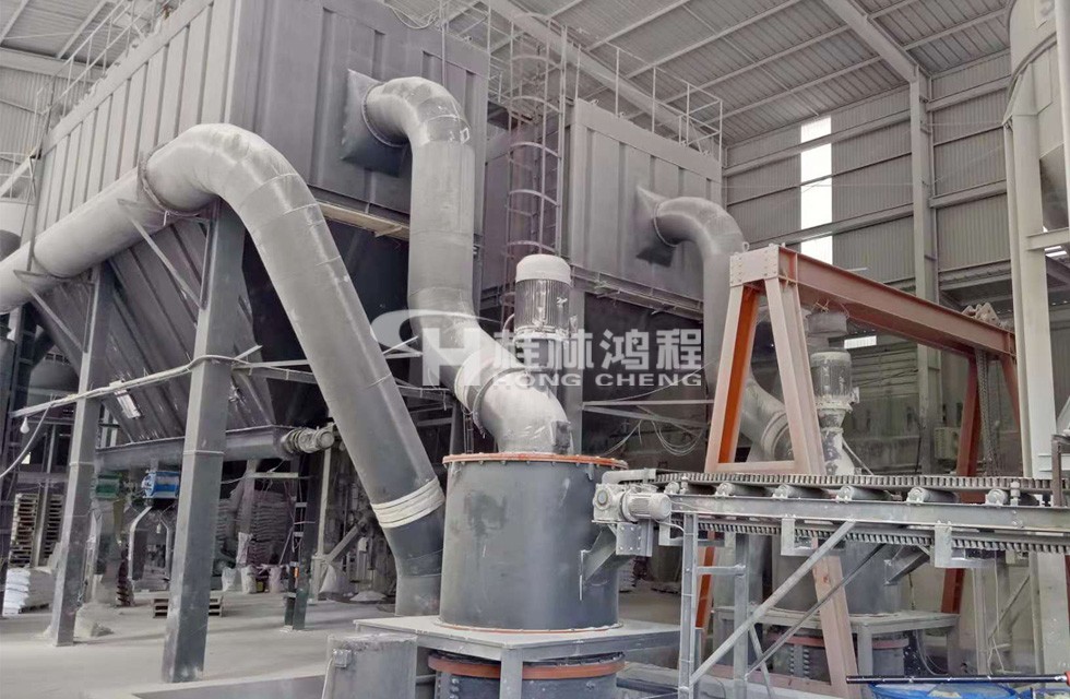 超细粉方介石粉的生产线2000目设备HCH超细环辊磨粉机