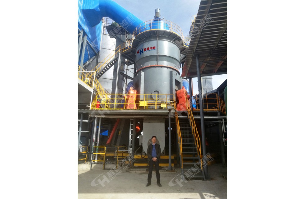 高炉水渣立磨机HLM2800河南客户接线投产 高炉水渣立磨机HLM2800河南客户接线投产