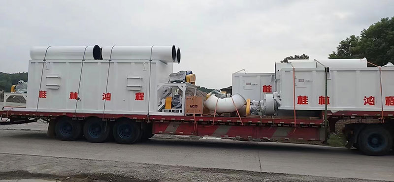 湖南某老板订购时产十五吨氢氧化钙生产线货物到场剪影!