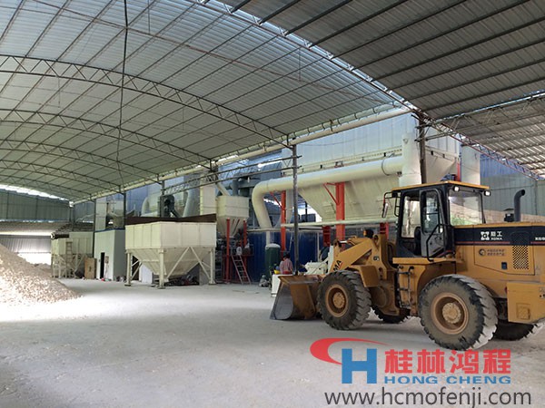 桂林鸿程,重钙磨粉机,案例,湖南年产6万吨重钙微粉项目