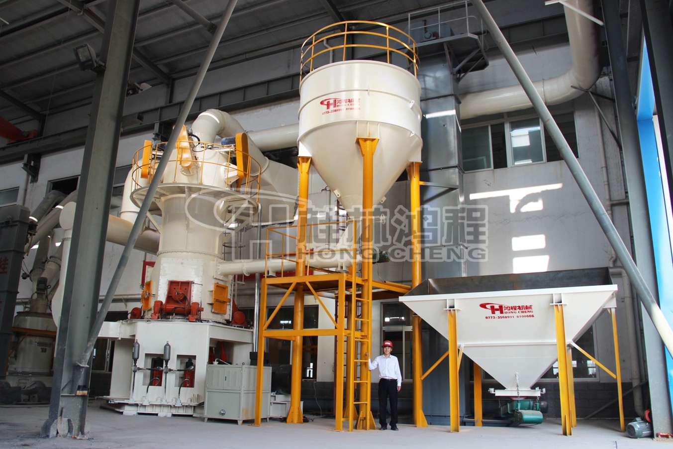 碳酸钙生产线立磨全套磨粉机设备配置有那些,石灰石磨粉机，立磨，雷蒙磨，超细磨粉机