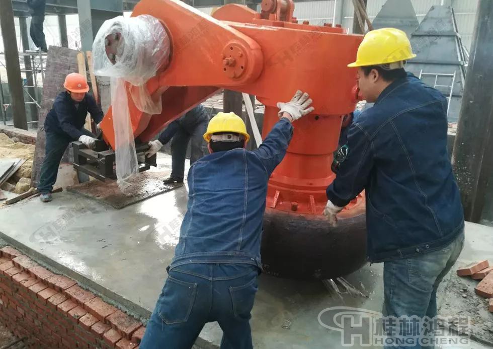 人造石设备超细立磨主机磨盘减速机安装