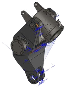 立磨磨辊总成结构图立磨摇臂