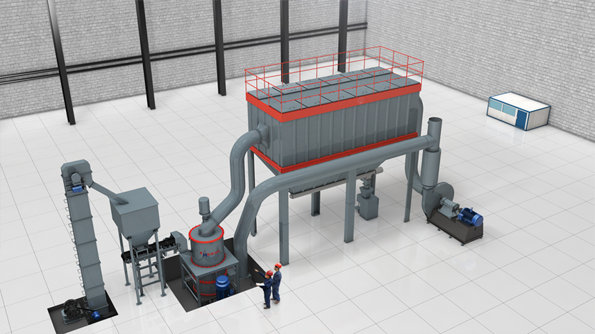方解石超细磨价格超细环辊磨设备成套设备组成