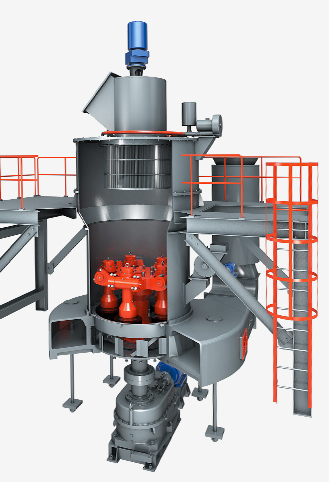 HC大型碳酸钙用雷蒙超细磨生产线 HC摆式磨粉机主机结构
