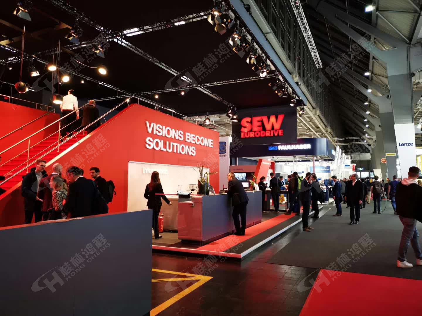 磨粉机厂家桂林鸿程参加汉诺威工业展学习德国人设计